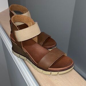 Brown Wedge Sandals